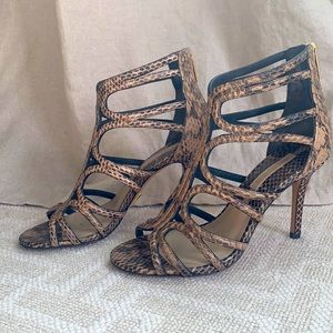 Women’s strappy high heel shoes